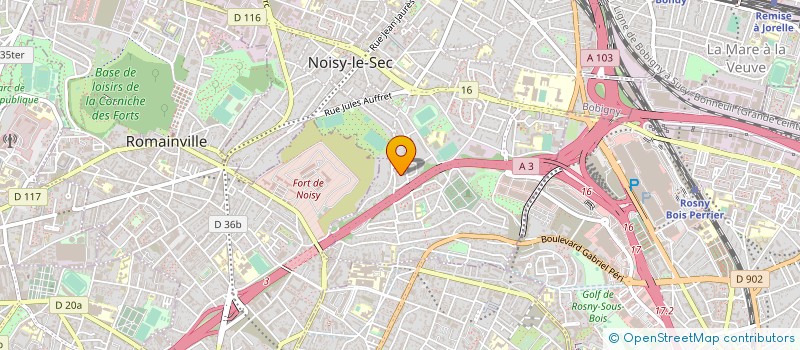 localisation de l'entreprise MONSIEUR GERARD PREVOST à NOISY-LE-SEC