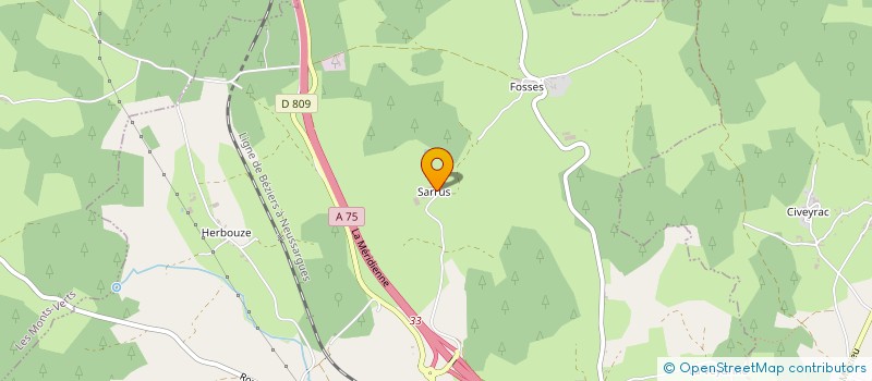 localisation de l'entreprise MONSIEUR GERARD PRUNIERE  SAINT-CHELY-D'APCHER