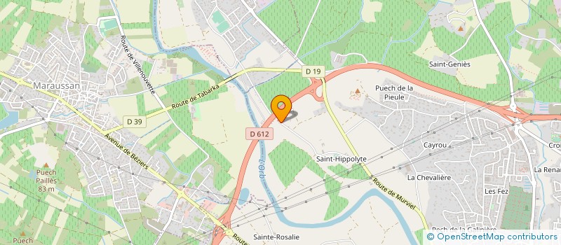 localisation de l'entreprise MONSIEUR GERARD PUIG à BEZIERS