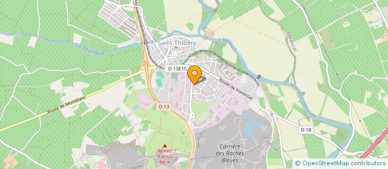 localisation de l'entreprise MONSIEUR GERARD PUJOL  SAINT-THIBERY