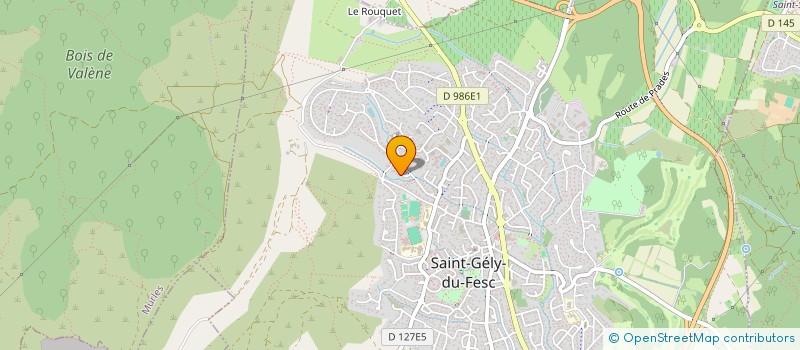 localisation de l'entreprise MONSIEUR GERARD PUJOL  SAINT-GELY-DU-FESC