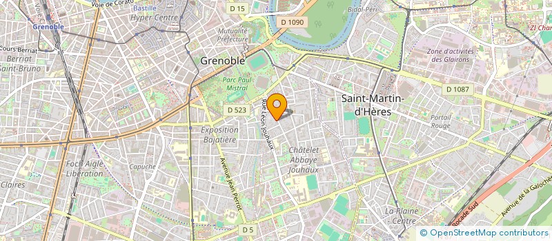 localisation de l'entreprise MONSIEUR GERARD PUTHOD à GRENOBLE