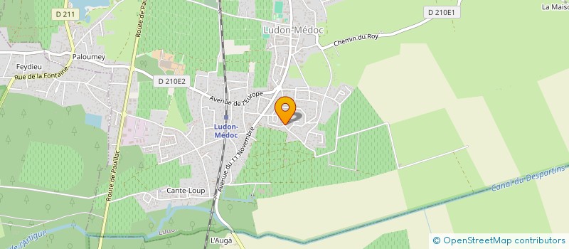 localisation de l'entreprise MONSIEUR GERARD QUEHEILLALS  LUDON-MEDOC