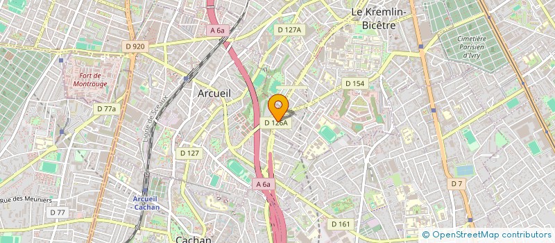 localisation de l'entreprise MONSIEUR GERARD QUENNEJEAN  LE KREMLIN-BICETRE