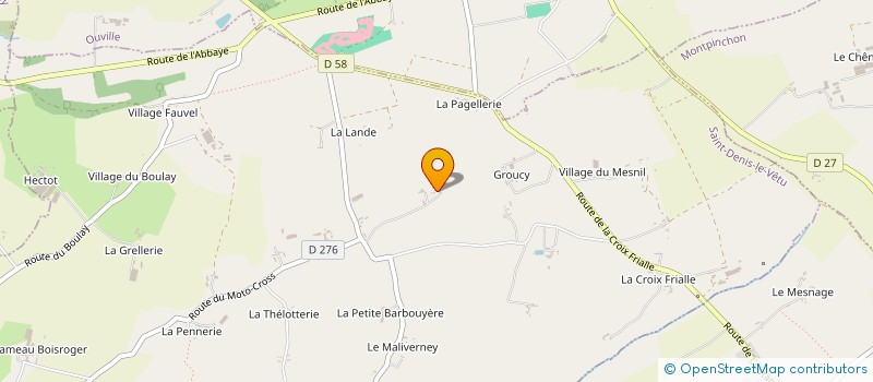 localisation de l'entreprise MONSIEUR GERARD QUINETTE  SAINT-DENIS-LE-VETU