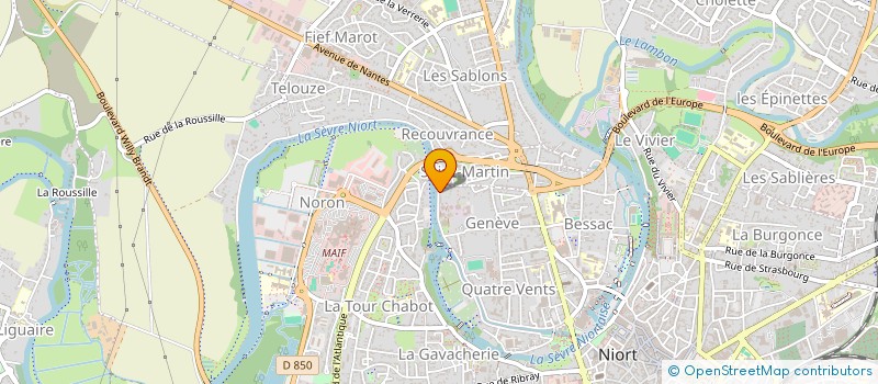 localisation de l'entreprise MONSIEUR GERARD RADIC à NIORT