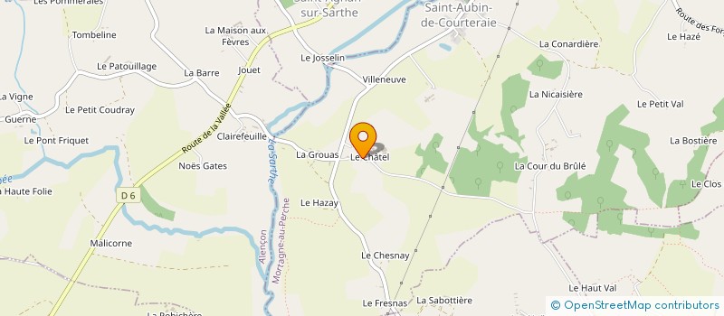 localisation de l'entreprise MONSIEUR GERARD RAGOIN à SAINT-AUBIN-DE-COURTERAIE