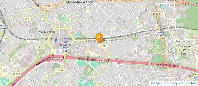 localisation de l'entreprise MONSIEUR GERARD RAMBELOSON  NOISY-LE-GRAND