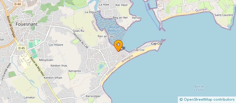 localisation de l'entreprise MONSIEUR GERARD RAOUL à FOUESNANT