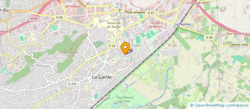 localisation de l'entreprise MONSIEUR GERARD RAOULT  LA GARDE