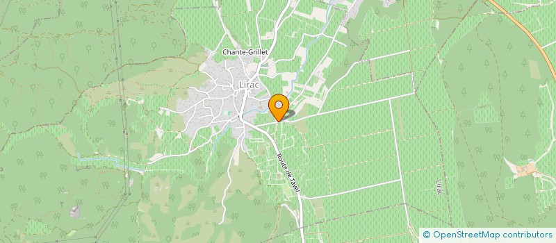 localisation de l'entreprise MONSIEUR GERARD RAOUX  LIRAC