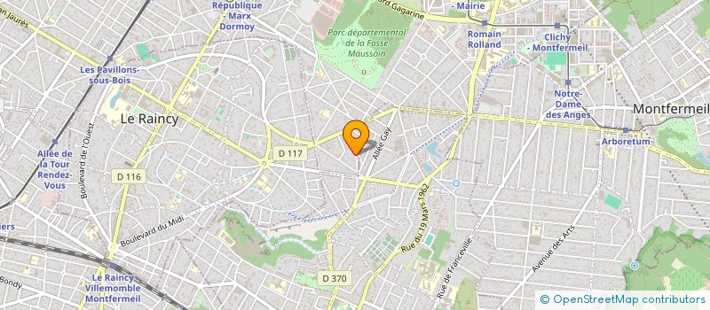 localisation de l'entreprise MONSIEUR GERARD REAL à CLICHY-SOUS-BOIS