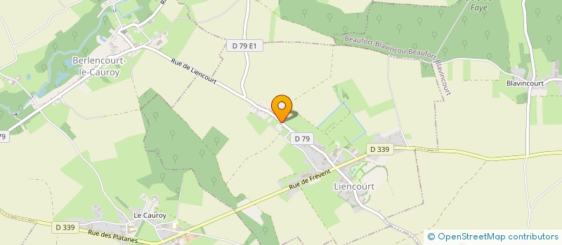 localisation de l'entreprise MONSIEUR GERARD REANT  LIENCOURT