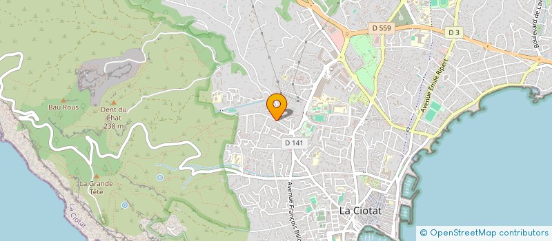 localisation de l'entreprise MONSIEUR GERARD REBEYROTTE à LA CIOTAT