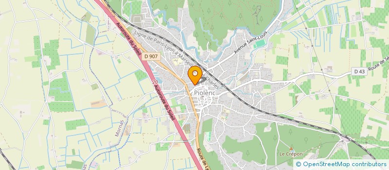 localisation de l'entreprise MONSIEUR GERARD REBOUL  PIOLENC