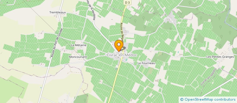 localisation de l'entreprise MONSIEUR GERARD REGIMBEAU  CIVRAC-EN-MEDOC