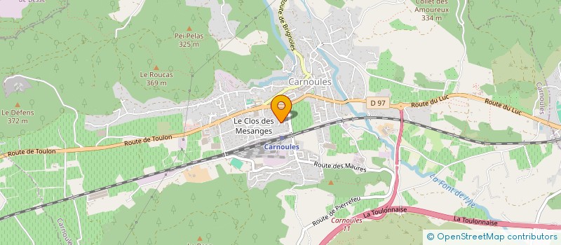 localisation de l'entreprise MONSIEUR GERARD REGNIER  CARNOULES