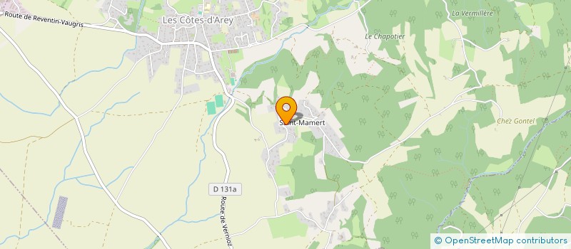 localisation de l'entreprise MONSIEUR GERARD REMILLIEUX à LES COTES D'AREY