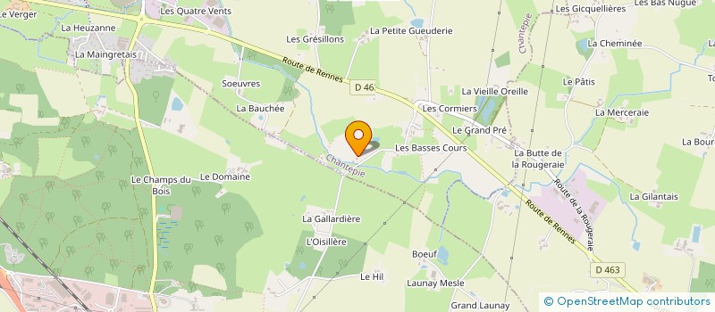 localisation de l'entreprise MONSIEUR GERARD RENAULT  CHANTEPIE