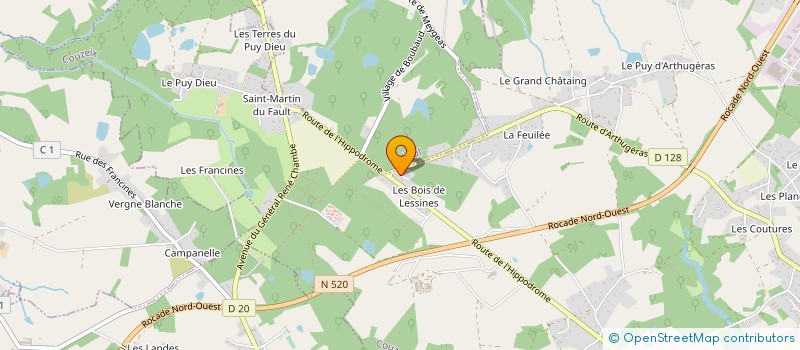 localisation de l'entreprise MONSIEUR GERARD RENOU à COUZEIX