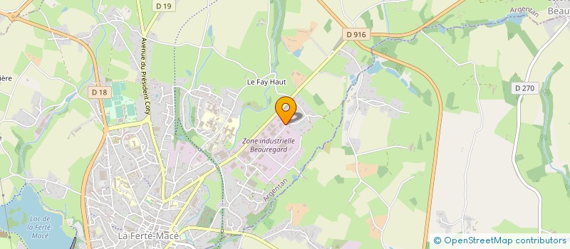 localisation de l'entreprise MONSIEUR GERARD RETOUR à LA FERTE MACE