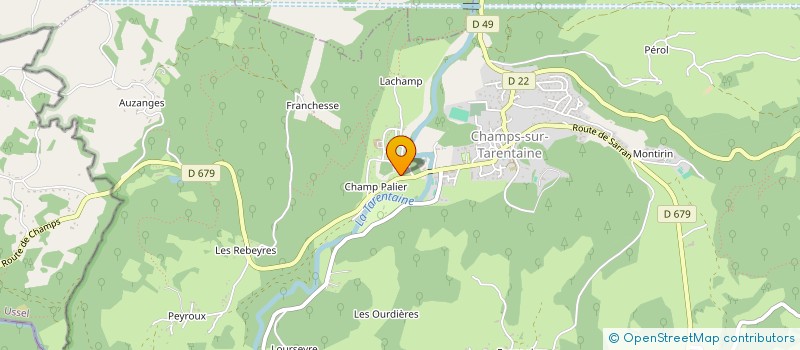 localisation de l'entreprise MONSIEUR GERARD REVILLARD à CHAMPS-SUR-TARENTAINE-MARCHAL