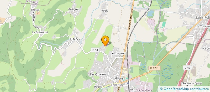 localisation de l'entreprise MONSIEUR GERARD REY GAUREZ  ENTRELACS