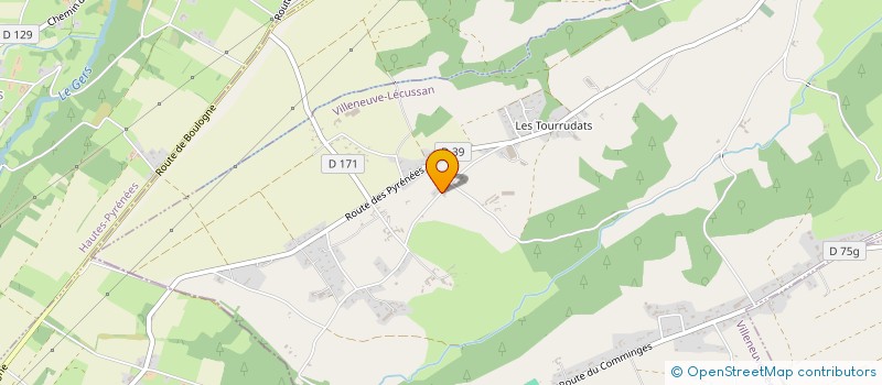 localisation de l'entreprise MONSIEUR GERARD RICAUD  VILLENEUVE-LECUSSAN