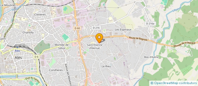 localisation de l'entreprise MONSIEUR GERARD RICHARD  ALES