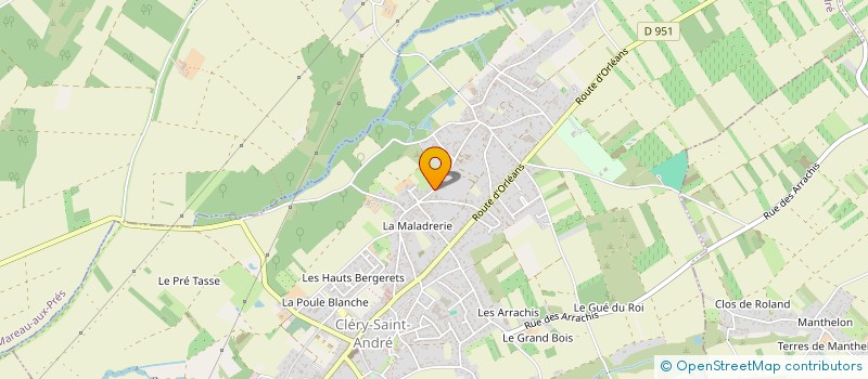 localisation de l'entreprise MONSIEUR GERARD RICHER à CLERY-SAINT-ANDRE