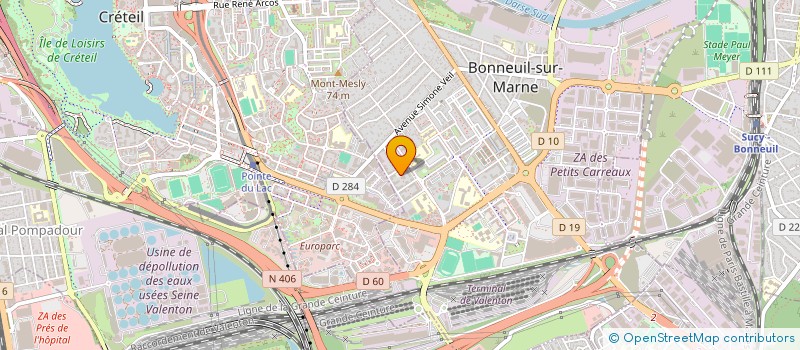 localisation de l'entreprise MONSIEUR GERARD RICOU  BONNEUIL-SUR-MARNE