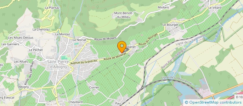 localisation de l'entreprise MONSIEUR GERARD RIONDY  SAINT-PIERRE-D ALBIGNY