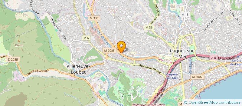 localisation de l'entreprise MONSIEUR GERARD RIQUIER à CAGNES-SUR-MER
