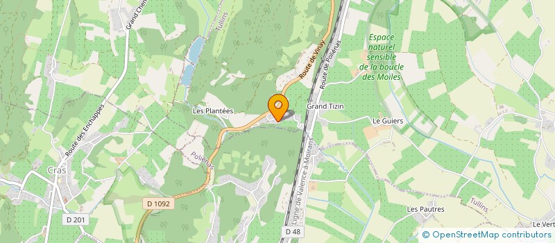 localisation de l'entreprise MONSIEUR GERARD RISSOAN  TULLINS