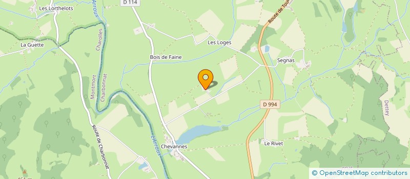 localisation de l'entreprise MONSIEUR GERARD RIZET  CHARBONNAT