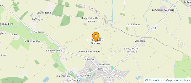 localisation de l'entreprise MONSIEUR GERARD ROBIN  BEAUFOU