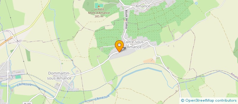 localisation de l'entreprise MONSIEUR GERARD ROCH  LAITRE-SOUS-AMANCE