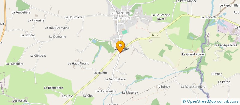 localisation de l'entreprise MONSIEUR GERARD ROCHELLE  LA BAZOUGE DU DESERT