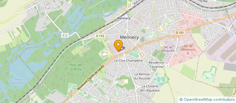 localisation de l'entreprise MONSIEUR GERARD ROLAND BERTRE à MENNECY