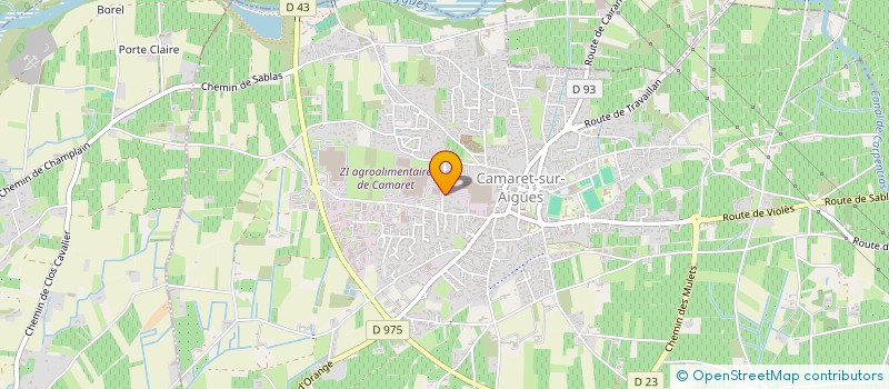 localisation de l'entreprise MONSIEUR GERARD ROLLAND  CAMARET-SUR-AIGUES