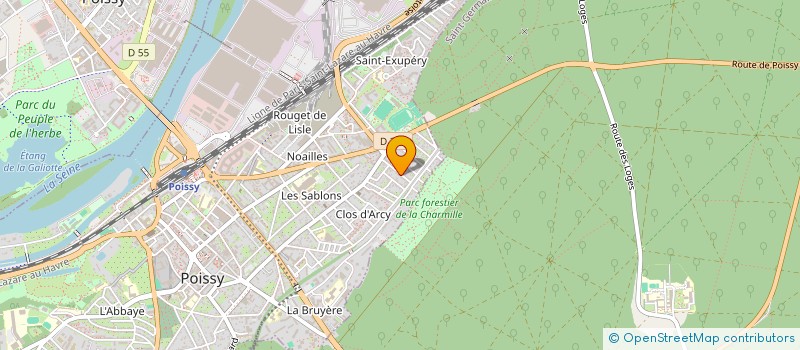 localisation de l'entreprise MONSIEUR GERARD ROLLAND  POISSY