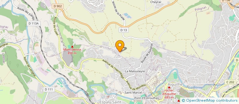 localisation de l'entreprise MONSIEUR GERARD ROLLAND  POLIGNAC