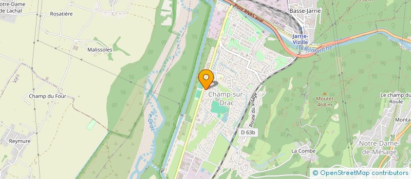 localisation de l'entreprise MONSIEUR GERARD ROMERO  CHAMP-SUR-DRAC