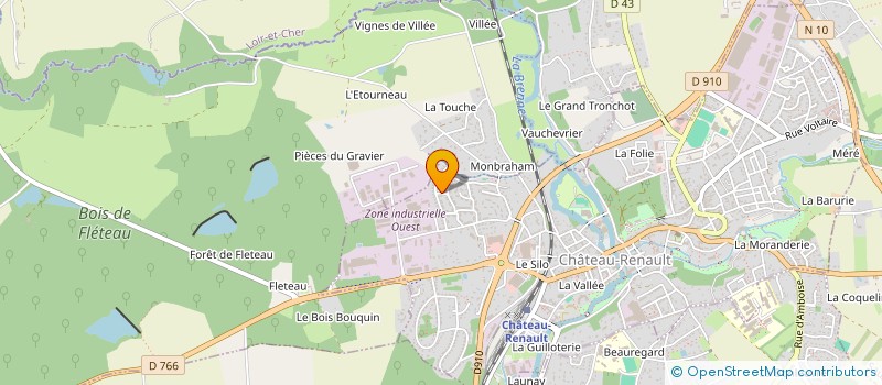 localisation de l'entreprise MONSIEUR GERARD ROMIEN  CHATEAU-RENAULT