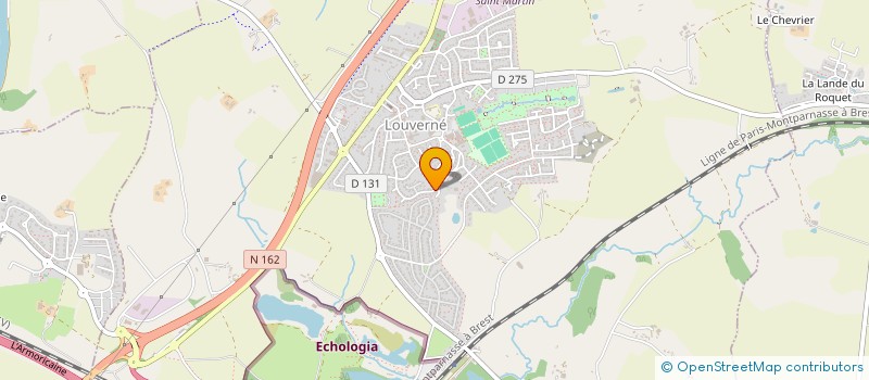 localisation de l'entreprise MONSIEUR GERARD RONDEAU  LOUVERNE