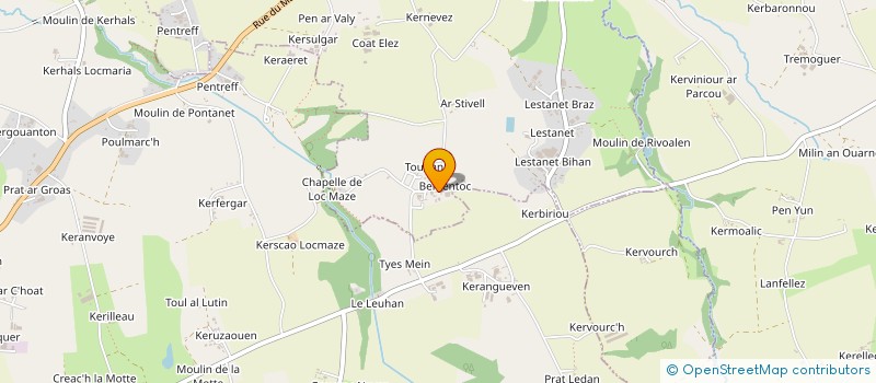 localisation de l'entreprise MONSIEUR GERARD RONVEL  LE DRENNEC