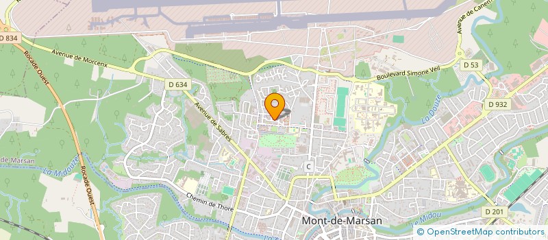 localisation de l'entreprise MONSIEUR GERARD ROS  MONT-DE-MARSAN