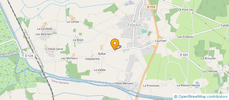 localisation de l'entreprise MONSIEUR GERARD ROSIER  FEGREAC