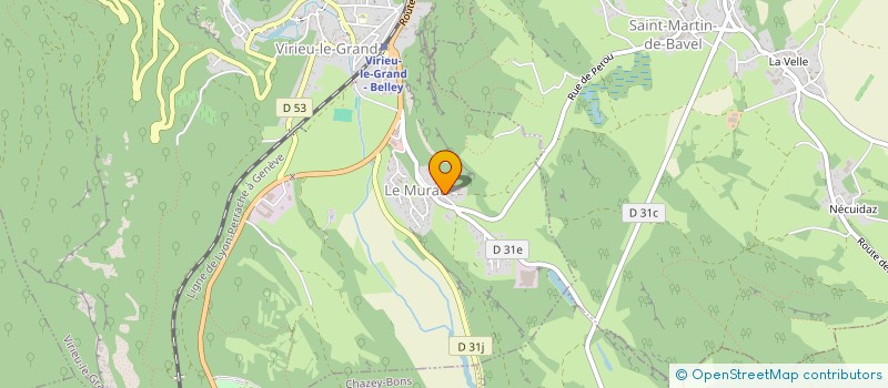 localisation de l'entreprise MONSIEUR GERARD ROSSI à VIRIEU-LE-GRAND