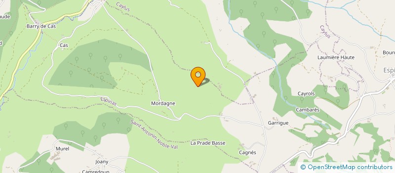 localisation de l'entreprise MONSIEUR GERARD ROSSIGNOL  CAYLUS